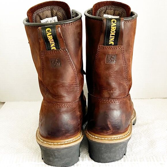 Carolina Men’s 8” steel Toe Waterproof Logger Workboots Sz 8.5 D - Picture 3 of 9